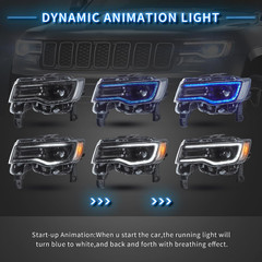 VLAND LED Headlights for Jeep Grand Cherokee WK2 2014-2021 4Th Gen (Fourth Gener