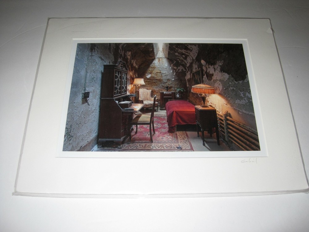 Mobster Al Capone Prison Cell by Michael Cahill Art Photo Print 11×14″