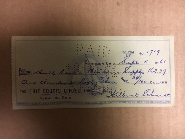 Wilburt Schardt Brooklyn Dodgers 1911-12 Signed Check d.1964 Pitcher Two Seasons