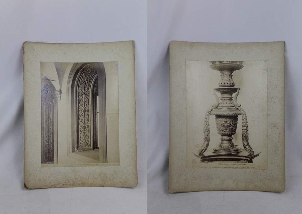 Pair of Italian Architectural Photograph Prints – Church of St. Maria & Florence