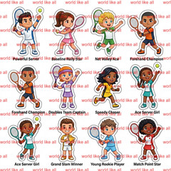Sports Sticker Mega Bundle for Kids | Cute 3D Cartoon 4k digital