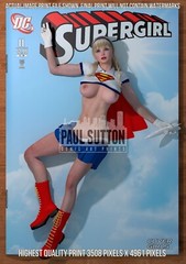 Linda Danvers SEXY Supergirl DC Comic Signed A3 Print Cover Girls Superman Hero