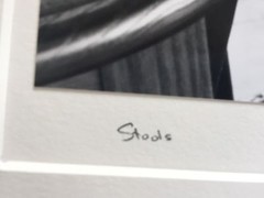 BRUCE BLUM SIGNED B&W Photo Print (16″X 20″)-«Stools «