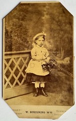 orig. KAB cabinet photo photograph picture old fashion around 1877 Breuning Hamburg child