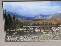 Mount Katahdin Maine Fall Framed Photo 20×16 Baxter State Park Sandy Stream Park