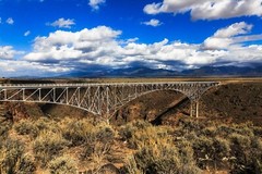Rio Grande Gorge Bridge Photography Print: New Mexico, Taos, Landscape, Picture