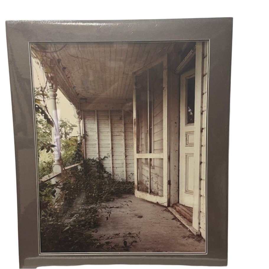 SEALED Matted Michael Sherrill Photo Vacant Farm House Vertical Rustic Art Print