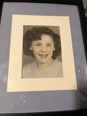 Vintage COPY School Girl 🦋Picture Framed Size Is 15 X 12