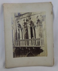 Pair of Italian Architectural Photograph Prints Balcony & Church Alter