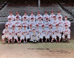 1941 St Louis Cardinals Team-color 8×10 Colorized Print-FREE SHIPPING