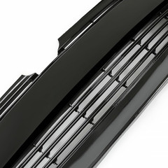 Front Bumper Upper & Lower Grille + Support Retainer Brackets + Foglights Cover