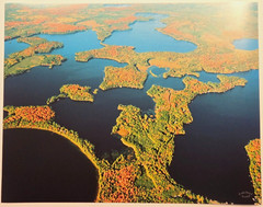 Laurel Lake, Oneida County, Three Lakes, Wisc. Overhead Photo. Frame Optional.