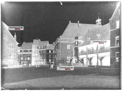 Old Black And White Photo Glass Plate 13X18 Cm Colmar Architecture