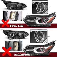 Halogen Type Headlights Assembly Fits 2018 2019 2020 2021 Chevy Equinox OE Style