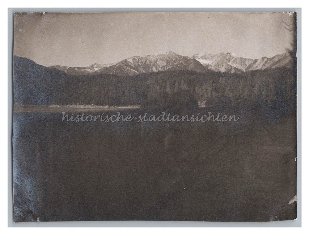 Eibsee Christmas 1924 – Landscape Mountains – Vintage Photo 1920s