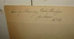 ANTIQUE *CLIFTON CHURCH* EARLY MORNING RIVER BRIDGE JACKSON NH LANDSCAPE PHOTO
