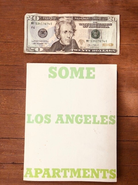 Ed Ruscha, 1 of 3,000, “Some Los Angeles Apartments”, 1970 Fine, 2nd printing
