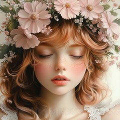 Background Image High-Resolution Fantasy Art Blushing Beauty