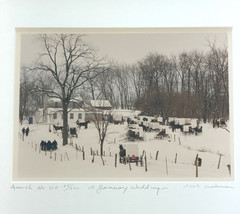 BILL COLEMAN Amish Photograph #310 Signed Artist “January Wedding” Framed #15