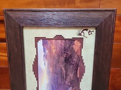 Sunstreak Lipan Point Grand Canyon Signed James Thompson Photo Framed Matted Art