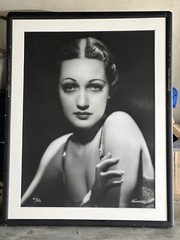 George Hurrell Signed Oversized Portfolio of Hollywood Royalty with frames 46×34