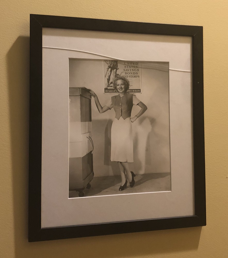 Evelyn Keyes Actress War Effort Photograph by George Hurrell 8×10 Vintage Framed