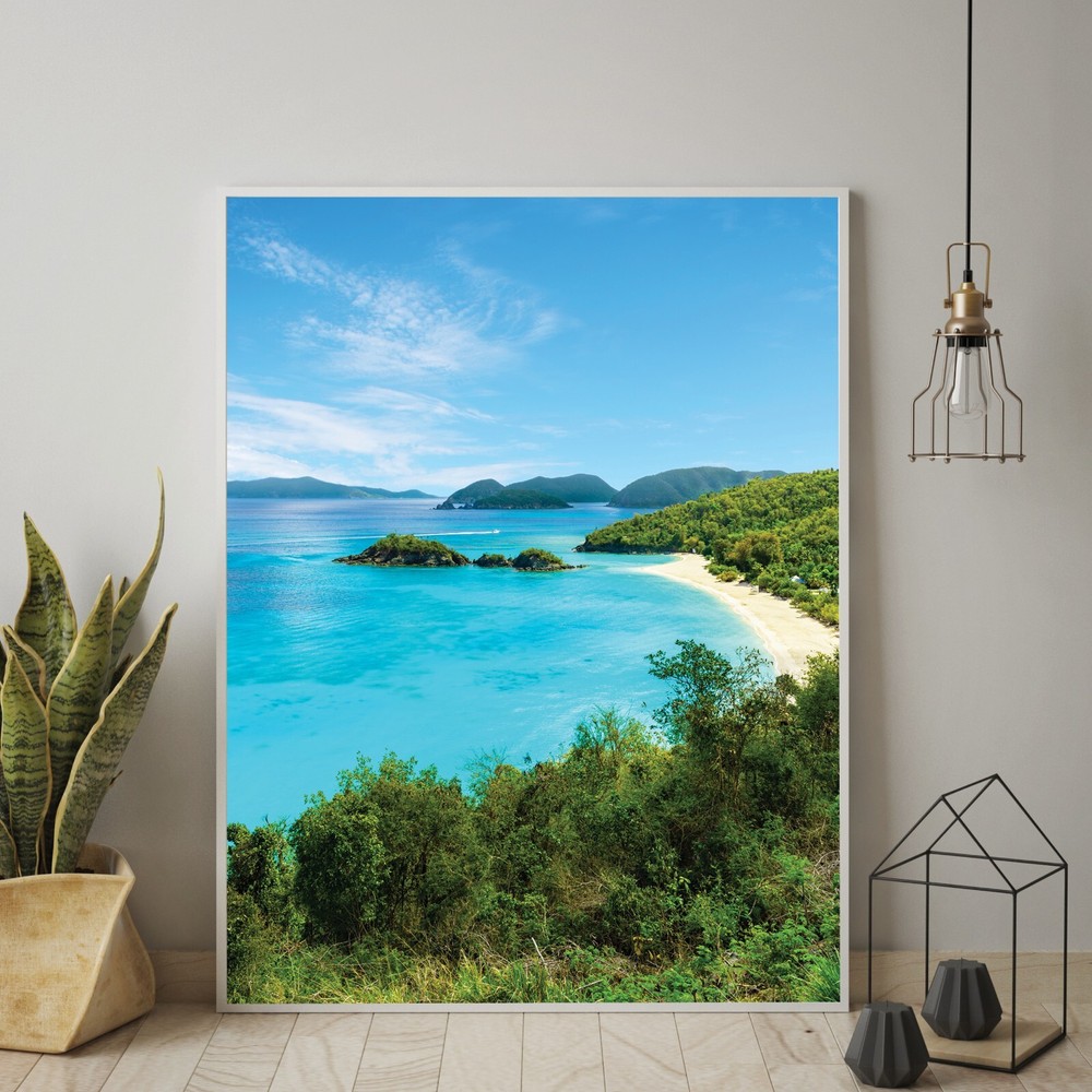 Trunk Bay, St John Beach Photography Wall Art Decor, US Virgin Islands, USVI