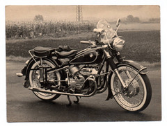 Old Photo Circa 1950 – 1960 Vintage BMW Motorrad Motorcyle Photography Vintage