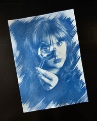 Cyanotype – Original Handmade Fine Art Photo – Abstract Portrait – Adam’s Lilith