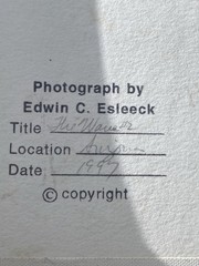 Edwin C Esleeck Signed Photograph The Wave Coyote Buttes 1999 Framed