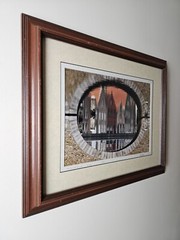 Illegibly Signed Limited Edition 35mm Art Photograph 23.25×19.25 Framed, Europe
