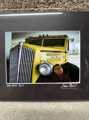 Yellowstone Bus Photo Art Print 5×7 Matted In 8×10