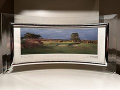Carnoustie Hole 13 Par 3 Photographed And Signed By Pat Drickey 4”x10” Framed