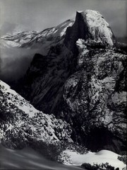 1959 Ansel Adams Half Dome Winter Yosemite Valley National Park Art Photo