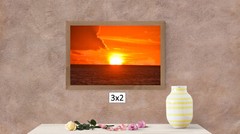 Red Sunset Over the Horizon, High Resolution Image, Many Formats, TV Art