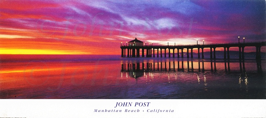 Manhattan Beach Pier – Extreme Sunset, California Coast Landscape