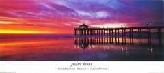 Manhattan Beach Pier – Extreme Sunset, California Coast Landscape