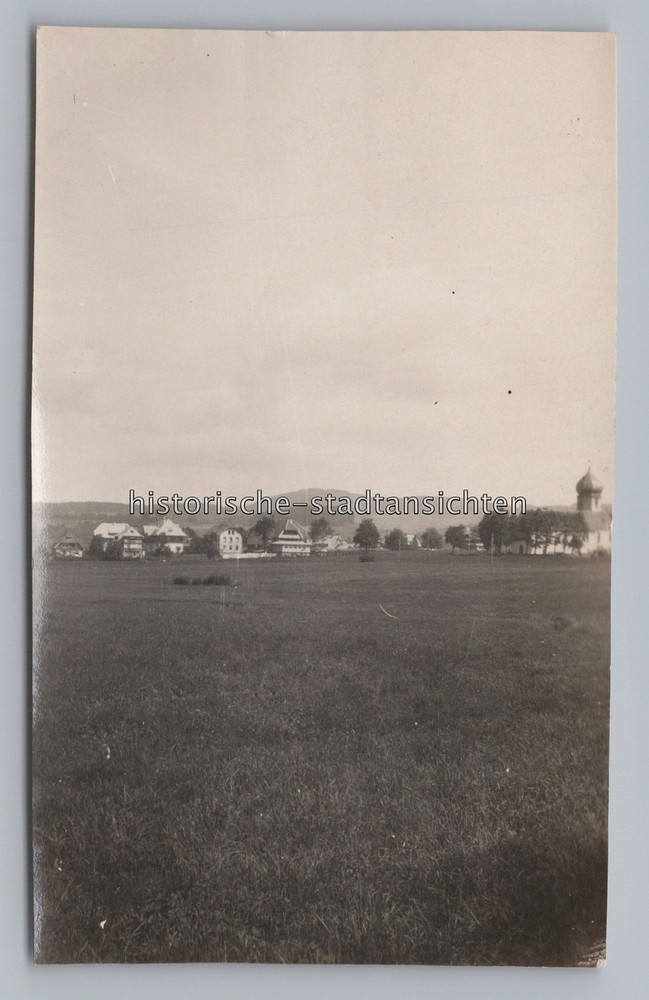 Hinterzarten Black Forest 1929 – Church Local View – Old Photo 1920s