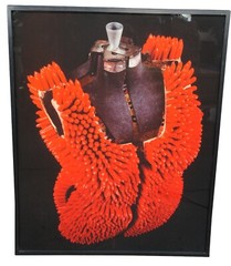 1993 Janet Biggs «Lipstick Dress» Cibachrome Triptych Photographs 108″