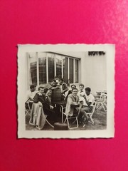 Old Photo Antique Men Barrel Beer Mug Drink Alcohol Men Beer Old Photo xx