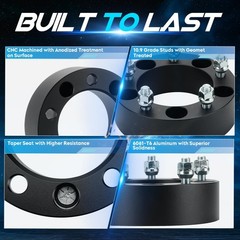 5×5.5 2 inch (50.8mm) Wheel Spacers with 1/2-20 Studs, 108mm Bore for Ford Br…