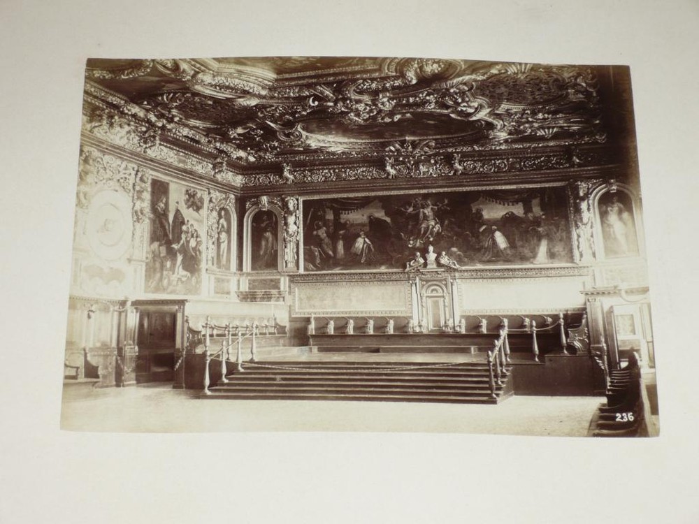 Naya / Venice Venezia 1870 Interior View Palace [236] Vintage Albumen Print