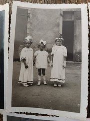 10 Original Photos 1920 Snapshot Religious Celebration In Alsatian Costume
