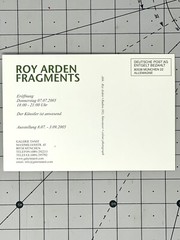 Roy Arden (b. 1957) Art Announcement Card 2005 Munich