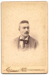 Photograph F. M. Crane, Ogdensburg, 5 So. Water St., Lady Portrait over Anschri