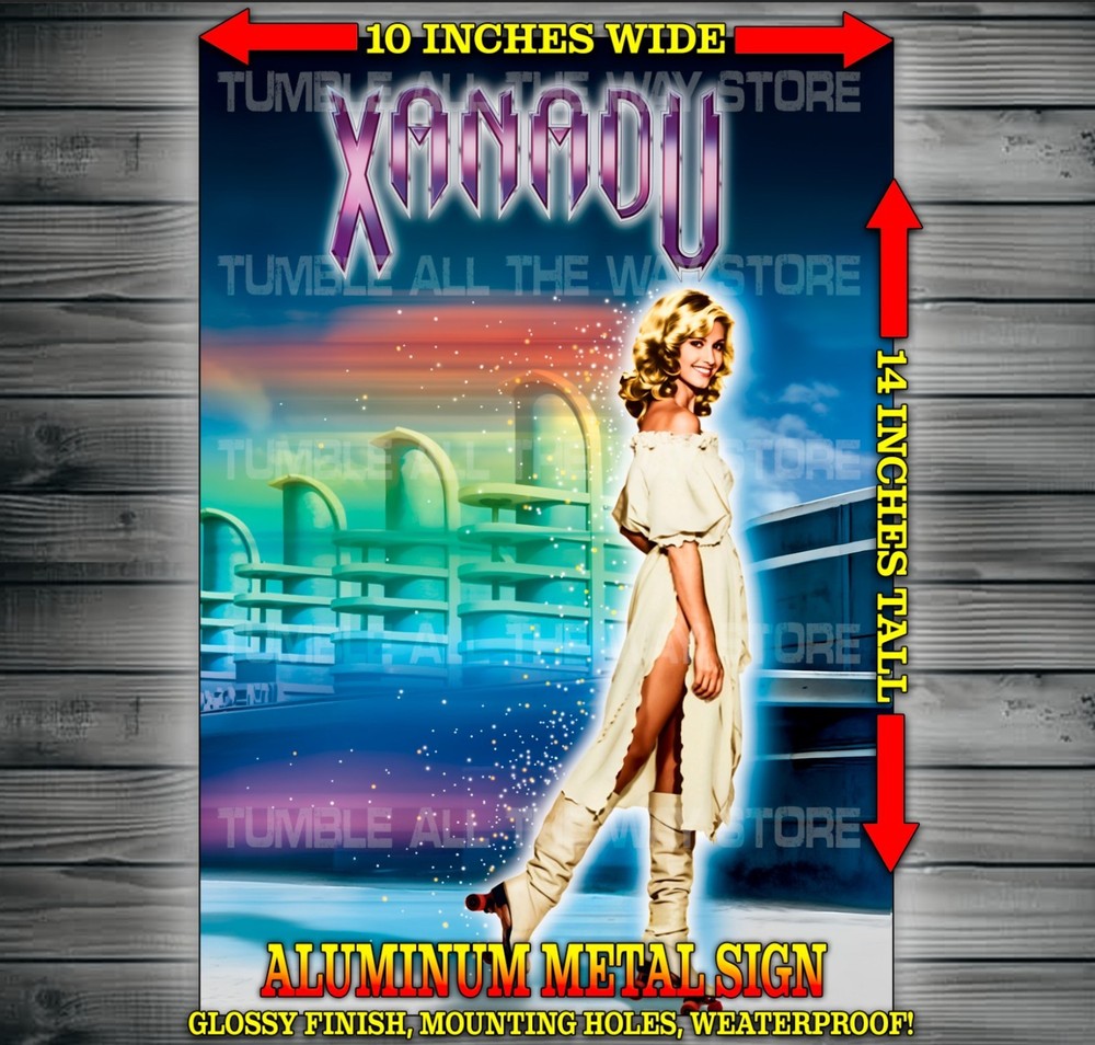 Xanadu – Olivia Newton John Fantasy Movie Metal Sign Wall Art 10″ x 14″
