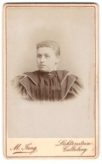 Photograph M. Jung, Lichtenstein-Callnberg, Schulgasse 175, portrait of a young