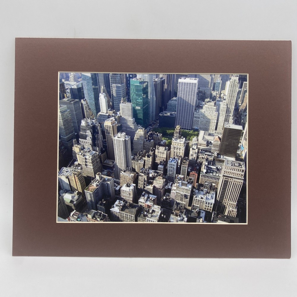 Matted New York City NYC From Above Photo Print 11 X 14 Wall Art Gallery Decor