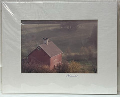 Signed Sherrill Photo Red Barn Country Farm Landscape Rustic Farmhouse Decor Art