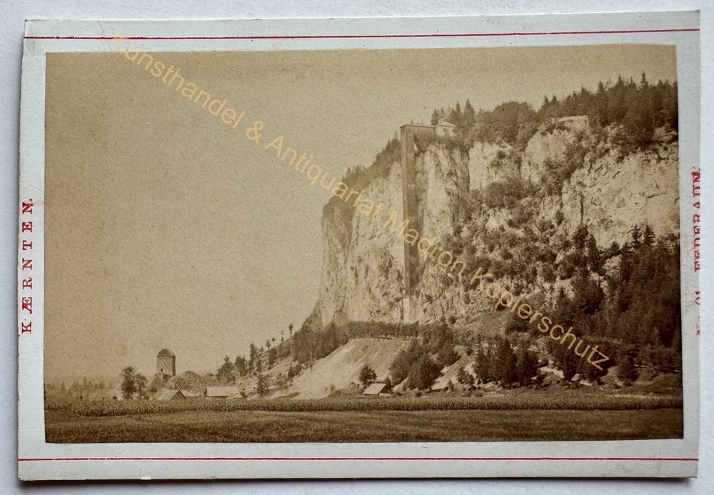orig. CDV photo photograph picture old around 1870 Warmbad Villach Carinthia Beer Federaun